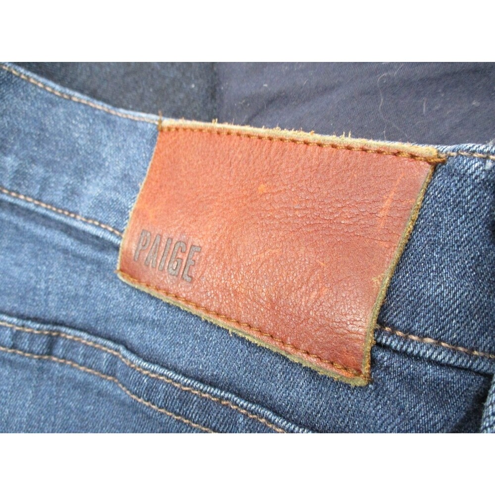 Paige Jeans Mens 38 Federal Blue Straight Leg Denim Stretch Casual 38x33 - Picture 8 of 11